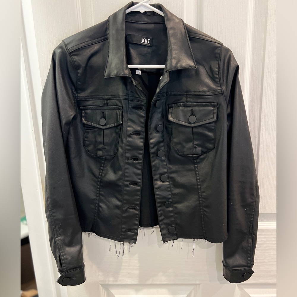 Kut from the Kloth Black Jean Jacket